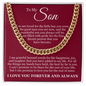 Cuban Link Chain - To My Son "Grateful Beyond Words"