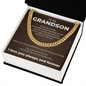 Cuban Link Chain - To My Grandon "Believe in Yourself"