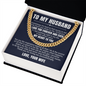 Cuban Link Chain - To My Husband "I Love You Forever and Ever"