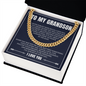 Cuban Link Chain - To My Grandson "Just Do Your Best"