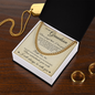 Cuban Link Chain - To My Grandson "Never Forget That I Love You"