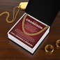 Cuban Link Chain - To Our Grandson "You Make Us Proud"