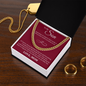 Cuban Link Chain - To My Son "I Love You"