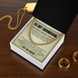 Cuban Link Chain - To My Grandson "Follow Your Dreams"