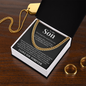 Cuban Link Chain - To My Son "Never Forget How Much I Love You"