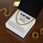 Cuban Link Chain - To My Man "I Love You"