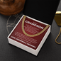 Cuban Link Chain - To Our Grandson "You Make Us Proud"