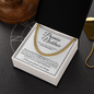 Cuban Link Chain - To My Husband Promise Necklace