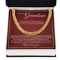 Cuban Link Chain - To My Grandson "Have Kindness In Your Heart"