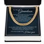 Cuban Link Chain - To My Grandson "I Believe In You"