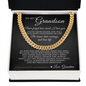 Cuban Link Chain - To My Grandson "Be Brave, Have Courage and Love Life"