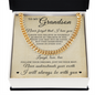 Cuban Link Chain - To My Grandson "Never Forget That I Love You"