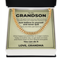 Cuban Link Chain - To My Grandson "You Can Do It"