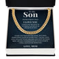Cuban Link Chain - To My Son "I Believe In You"