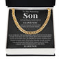 Cuban Link Chain - To My Amazing Son