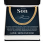 Cuban Link Chain - To Our Son "Believe In Yourself"
