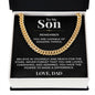 Cuban Link Chain - To My Son "Believe In Yourself"