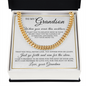 Cuban Link Chain - To My Grandson "You Either Win or Learn"