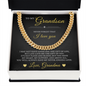 Cuban Link Chain - To My Grandson "I Love You"
