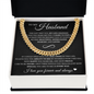 Cuban Link Chain - To My Husband "The Day I Met You, My Life Changed"