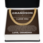 Cuban Link Chain - To My Grandson "Always Remember I Love You"
