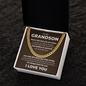 Cuban Link Chain - To My Grandson "Never Feel That You Are Alone"