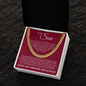 Cuban Link Chain - To My Son "Grateful Beyond Words"