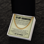 Cuban Link Chain - To My Grandson "Follow Your Dreams"