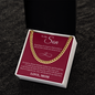 Cuban Link Chain - To My Son "I Love You"