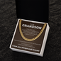 Cuban Link Chain - To My Grandon "Believe in Yourself"