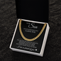 Cuban Link Chain - To My Son "Always Remember That I Love You"