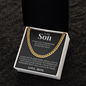Cuban Link Chain - To My Son "Keep Going Ahead"