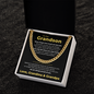 Cuban Link Chain - To My Dearest Grandson "Believe in Yourself"
