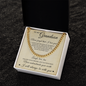 Cuban Link Chain - To My Grandson "Never Forget That I Love You"
