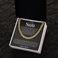 Cuban Link Chain - To My Son "Follow Your Dreams"