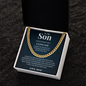 Cuban Link Chain - To My Son "I Believe In You"