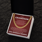 Cuban Link Chain - To Our Grandson "You Make Us Proud"