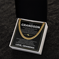 Cuban Link Chain - To my Grandson "Never Forget That I Love You"