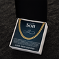 Cuban Link Chain - To Our Son "Believe In Yourself"