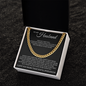 Cuban Link Chain - To My Husband "I Found My Missing Piece"