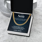 Cuban Link Chain - To My Son "I Love You So Much"
