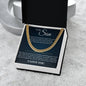 Cuban Link Chain - To My Son "You Are My World"