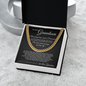 Cuban Link Chain - To My Grandson "Be Brave, Have Courage and Love Life"