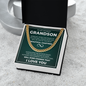 Cuban Link Chain - To My Dearest Grandson "Always Keep Me In Your Heart"