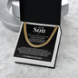 Cuban Link Chain - To My Son "I'll Always Be With You"
