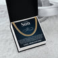 Cuban Link Chain - To Our Son "Believe In Yourself"