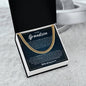 Cuban Link Chain - To My Dearest Grandson "I Will Always be Here"