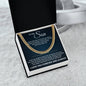 Cuban Link Chain - To My Son "Never Give Up"