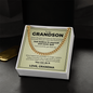 Cuban Link Chain - To My Grandson "You Can Do It"