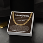 Cuban Link Chain - To My Grandson "Always Remember I Love You"